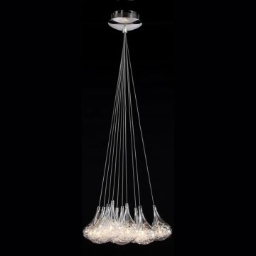 Searchlight - Hängeleuchte 10xG4/20W/230V glänzendes Chrom