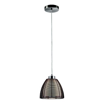 Searchlight - Hängeleuchte 1xE27/60W/230V d 19 cm braun