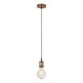Searchlight - Hängeleuchte an Kabel SUSPENSION 1xE27/60W/230V kupferfarben