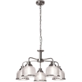 Searchlight - Hängeleuchte an Kette BISTRO 5xE27/60W/230V glänzendes Chrom