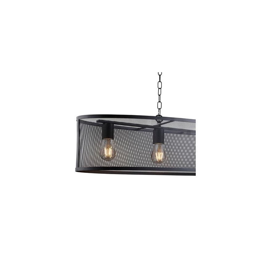 Searchlight - Ketten-Kronleuchter  FISHNET 4xE27/60W/230V schwarz