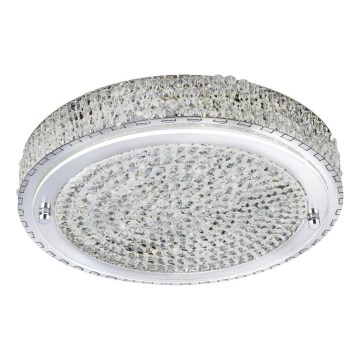 Searchlight - LED-Deckenleuchte FLUSH LED/24W/230V d 40 cm Chrom