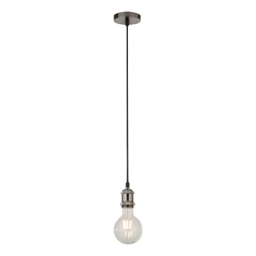 Searchlight - Pendelleuchte an Kabel SUSPENSION 1xE27/60W/230V silber