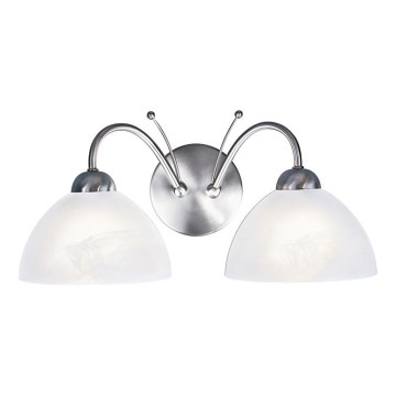Searchlight - Wandleuchte MILANESE 2xE14/60W/230V matt Chrom