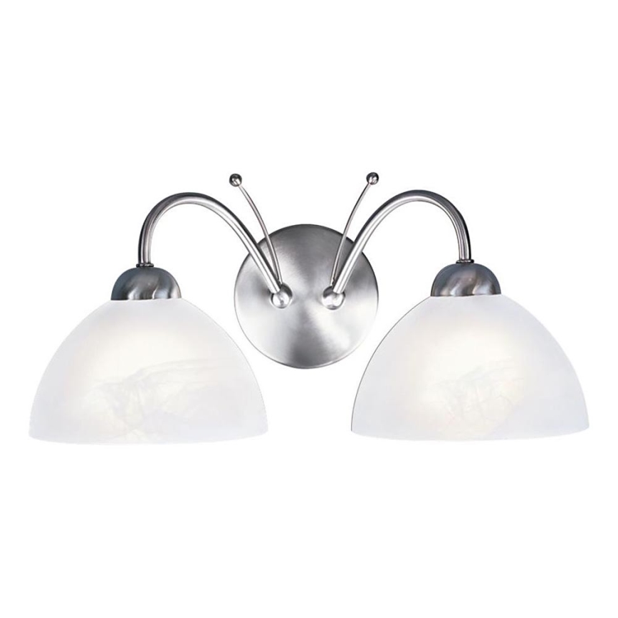 Searchlight - Wandleuchte MILANESE 2xE14/60W/230V matt Chrom