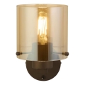 Searchlight - Wandleuchte SWEDEN 1xE27/60W/230V braun/rauchfarben