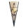Searchlight - Wandleuchte WALL 1xR7s/80W/230V Messing