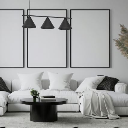 Seil-Pendelleuchte CAPITAL 3xGX53/15W/230V schwarz