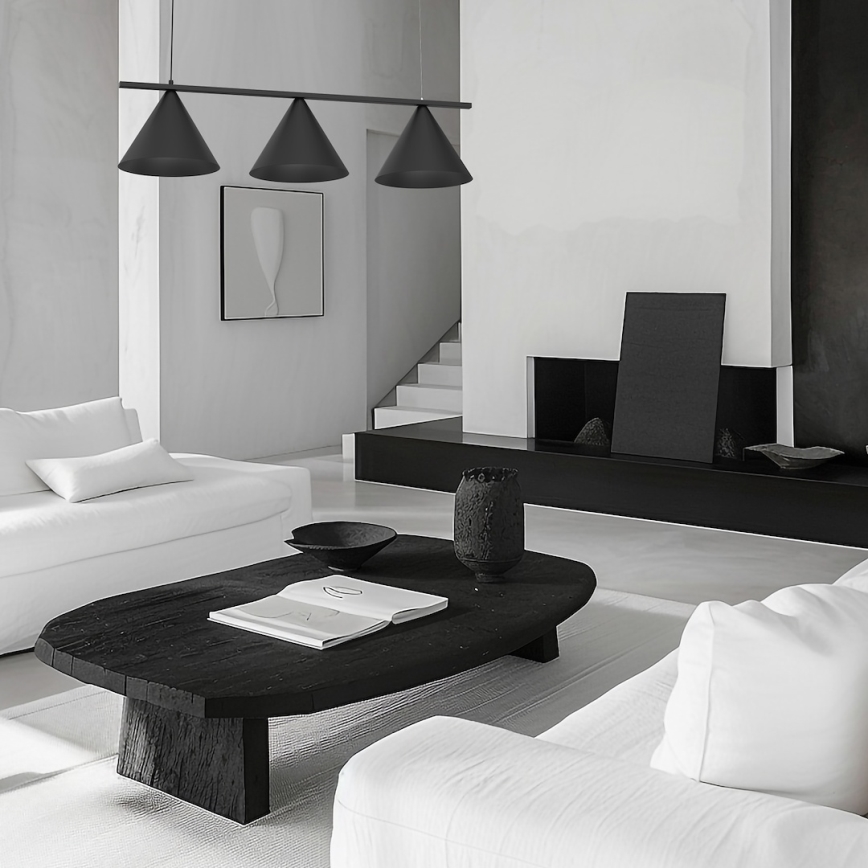 Seil-Pendelleuchte CAPITAL 3xGX53/15W/230V schwarz