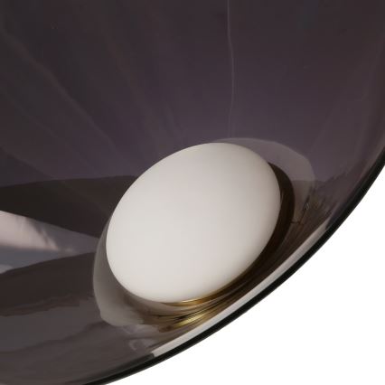 Seil-Pendelleuchte PRESTO 1x GX53/10W/230V Ø 34 cm Gold/Rauchgrau