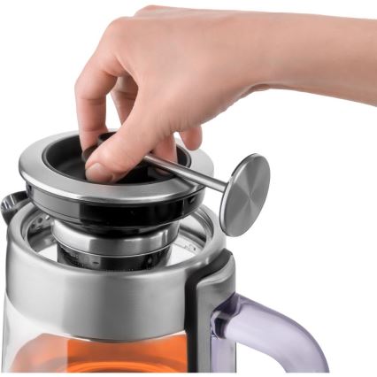 Sencor - 1,5 l Wasserkocher mit Temperaturregelung, 1500 W/230 V, Edelstahl