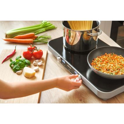 Sencor - Doppelkochfeld mit Glaskeramik und LCD-Display 3500W/230V