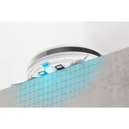 Sencor - Saugroboter mit Wischfunktion 2in1 18W/1500 mAh weiß + Fernbedienung