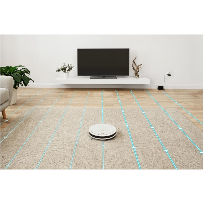 Sencor - Intelligenter 2-in-1 Saugroboter mit Wischfunktion 28W/2600 mAh Wi-Fi weiß + Fernbedienung