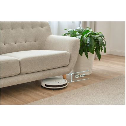 Sencor - Intelligenter 2-in-1 Saugroboter mit Wischfunktion 28W/2600 mAh Wi-Fi weiß + Fernbedienung