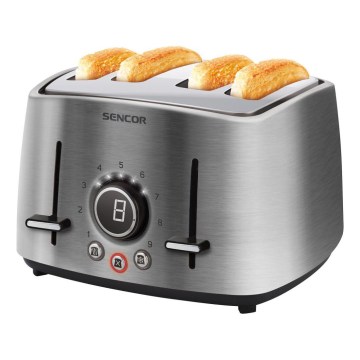 Sencor - 4-Schlitz-Toaster 1600W/230V, mattchrom