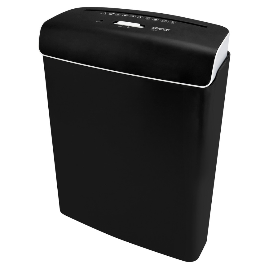 Sencor - Aktenvernichter A4 Volumen 7 l 230V schwarz