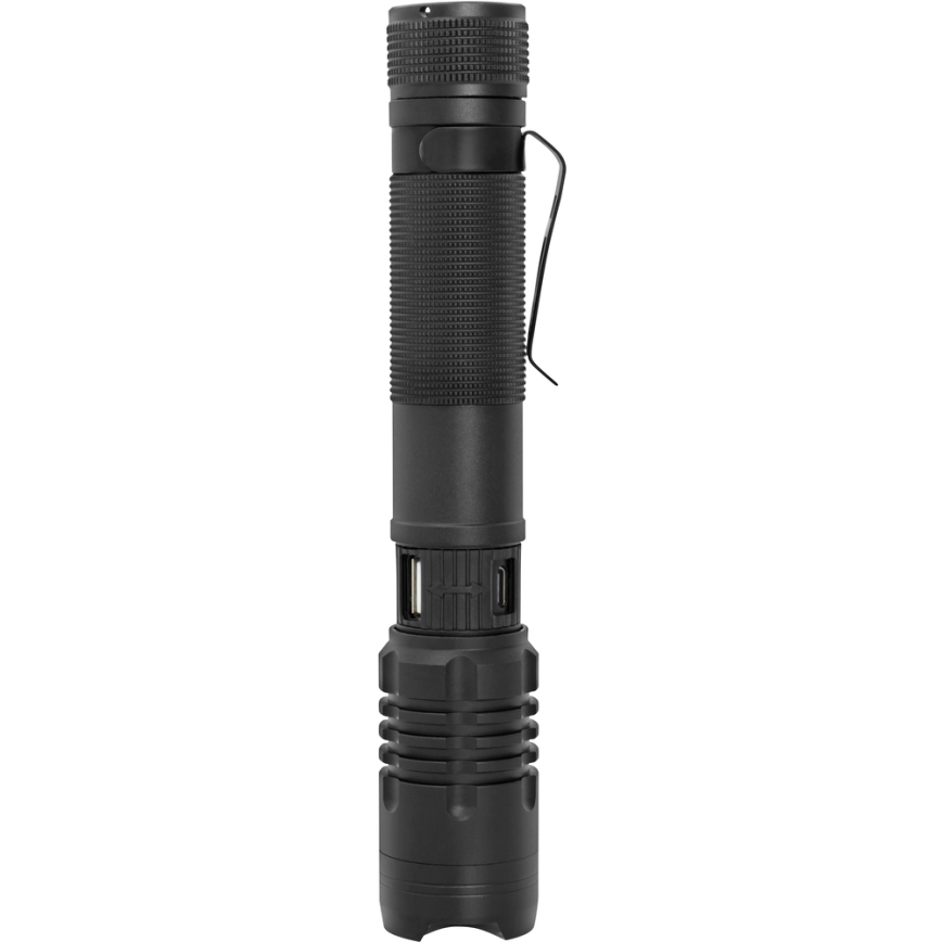 Sencor – Aufladbare LED-Taschenlampe LED/10W IP22 schwarz