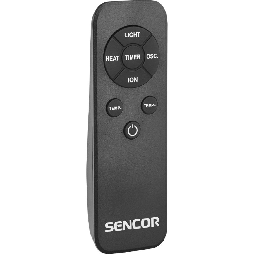 Sencor - Flügelloser Turmventilator mit Keramik-Heizelement 1200/2000W/230V anthrazit + Fernbedienung