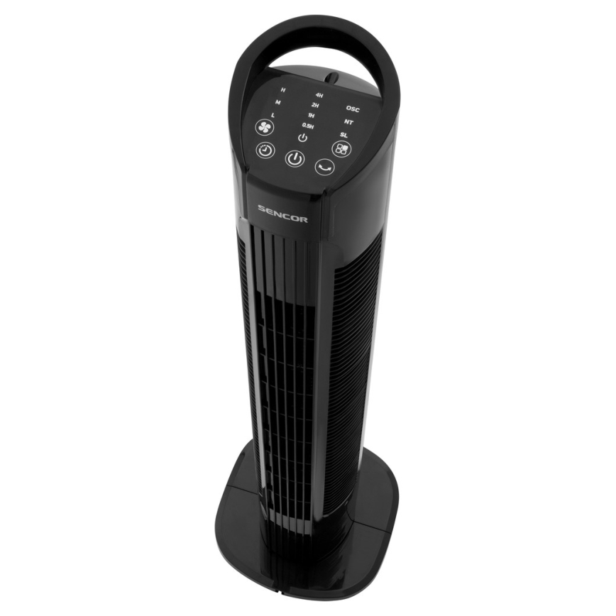 Sencor - Bodenventilator 50W/230V schwarz + Fernbedienung