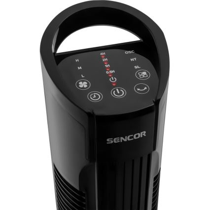 Sencor - Bodenventilator 50W/230V schwarz + Fernbedienung