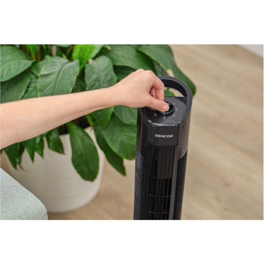 Sencor - Bodenventilator 50W/230V schwarz