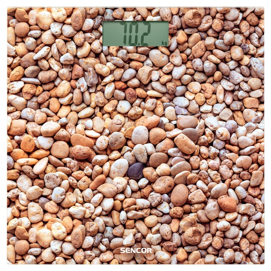 Sencor - Digitale Personenwaage mit LCD-Anzeige 1xCR2032