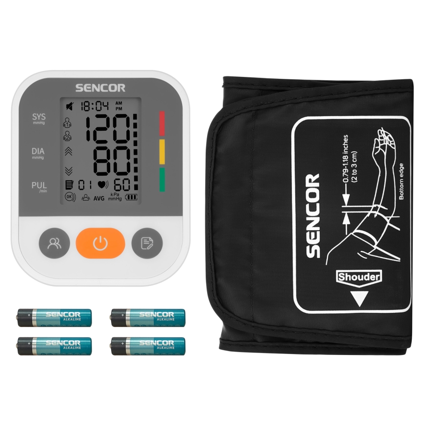 Sencor - Digitales Blutdruckmessgerät USB 4xAAA