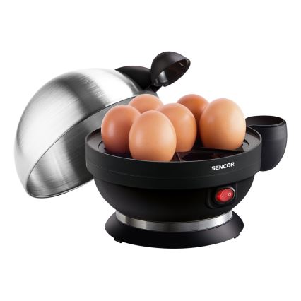 Sencor - Eierkocher 320-380W/230V schwarz/matt Chrom