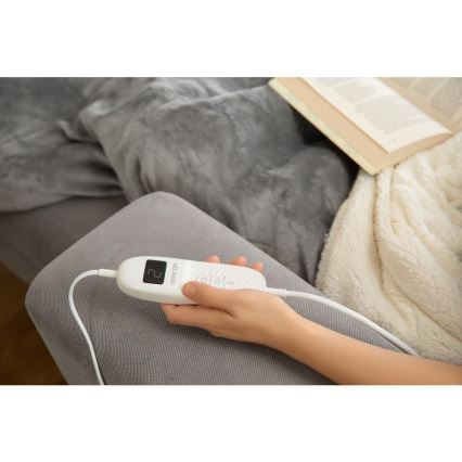 Sencor - Elektrische Wärmedecke 160W/230V 180x130 cm grau