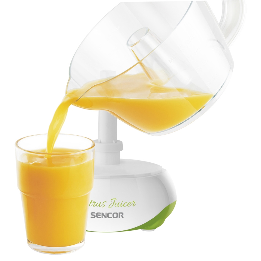 Sencor - Elektrische Zitruspresse 0,7 l 40W/230V weiß/grün