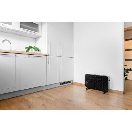 Sencor - Elektrisches Konvektor-Heizgerät 750/1250/2000W/230V Thermostat IP24 schwarz