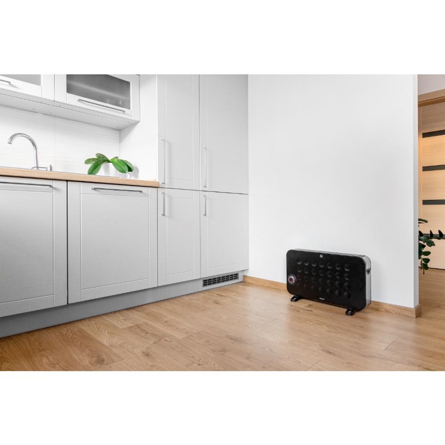 Sencor - Elektrisches Konvektor-Heizgerät 750/1250/2000W/230V Thermostat IP24 schwarz