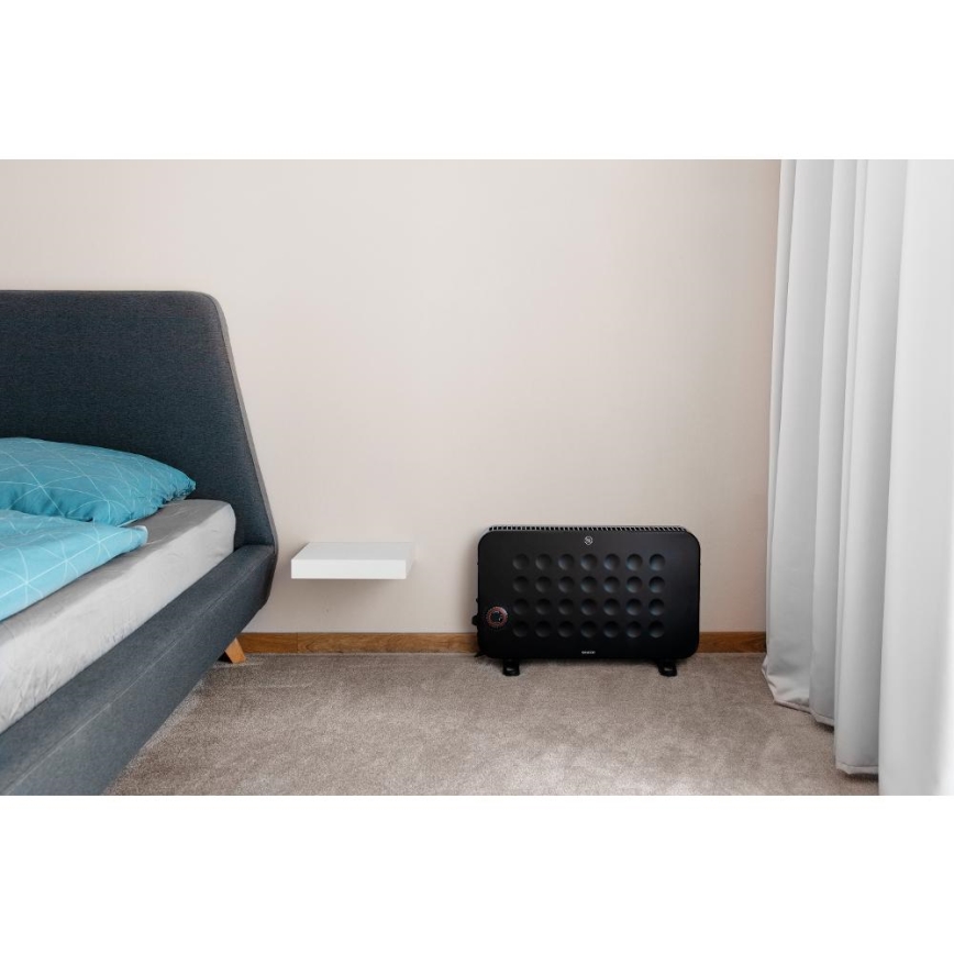 Sencor - Elektrisches Konvektor-Heizgerät 750/1250/2000W/230V Thermostat IP24 schwarz