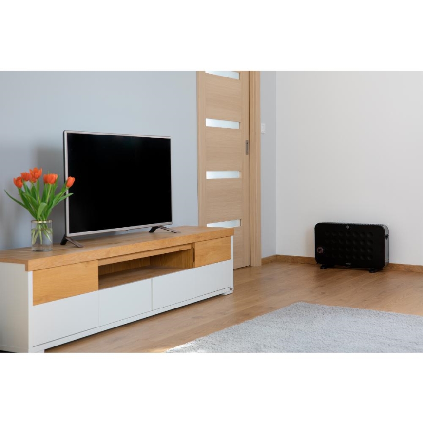 Sencor - Elektrisches Konvektor-Heizgerät 750/1250/2000W/230V Thermostat IP24 schwarz