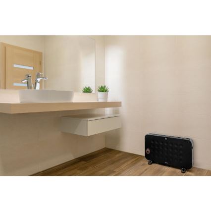 Sencor - Elektrisches Konvektor-Heizgerät 750/1250/2000W/230V Thermostat IP24 schwarz