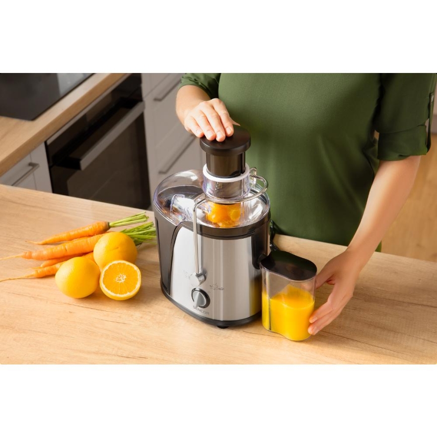 Sencor - Entsafter 400W/230V matt-chrom/schwarz