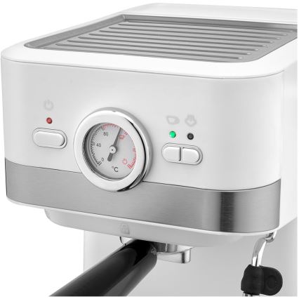 Sencor - Siebträgermaschine Espresso 1050W/230V Weiß/Mattchrom