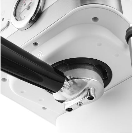 Sencor - Siebträgermaschine Espresso 1050W/230V Weiß/Mattchrom