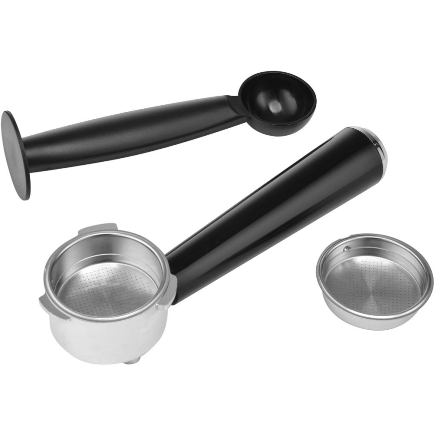 Sencor - Siebträgermaschine Espresso 1050W/230V Schwarz/Mattchrom