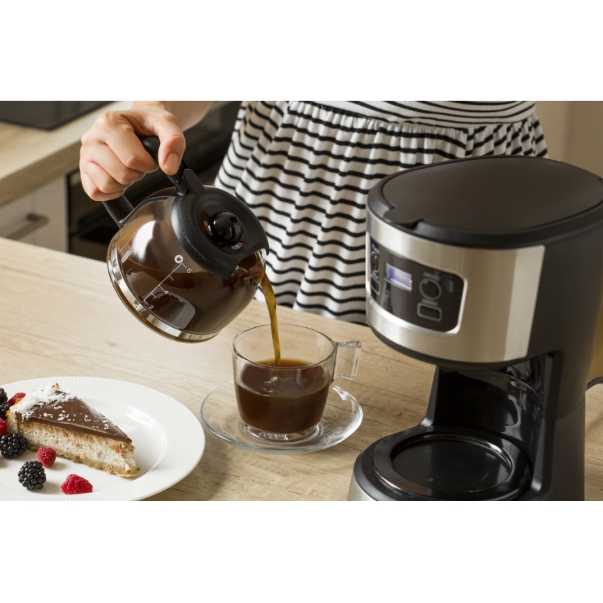 Sencor - Filterkaffeeautomat mit LCD-Display 700W/230V