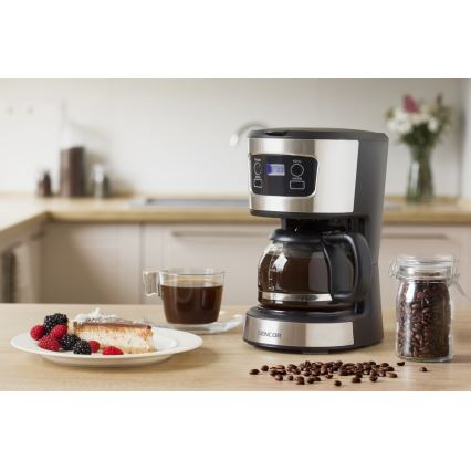 Sencor - Filterkaffeeautomat mit LCD-Display 700W/230V