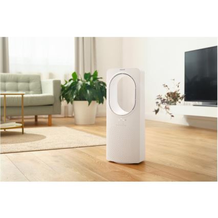 Sencor - Flügelloser Bodenventilator 50W/230V weiß + Fernbedienung