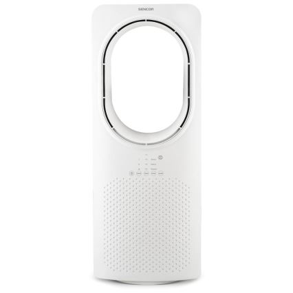Sencor - Flügelloser Bodenventilator 50W/230V weiß + Fernbedienung