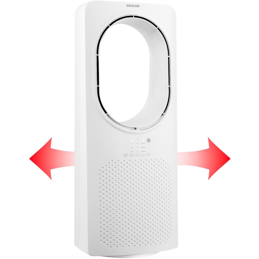 Sencor - Flügelloser Bodenventilator 50W/230V weiß + Fernbedienung
