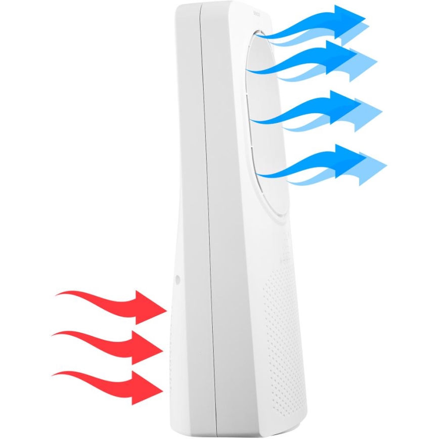Sencor - Flügelloser Bodenventilator 50W/230V weiß + Fernbedienung