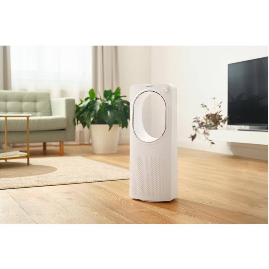 Sencor - Flügelloser Bodenventilator 50W/230V weiß