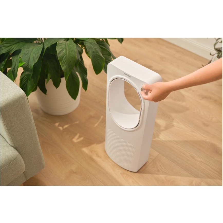 Sencor - Flügelloser Bodenventilator 50W/230V weiß