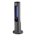Sencor - Flügelloser Turmventilator mit Keramik-Heizelement 1200/2000W/230V anthrazit + Fernbedienung