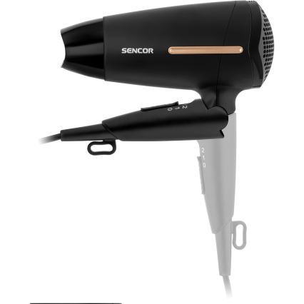 Sencor - Haartrockner 1600W/230V schwarz/gold